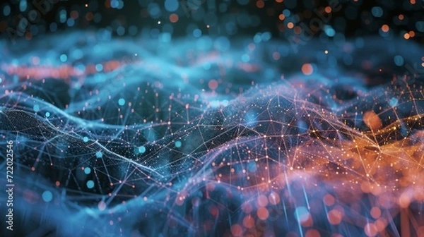 Fototapeta The Silent Network: Exploring Wireless Without Humans