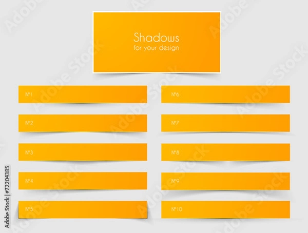 Obraz Paper with Shadows  set