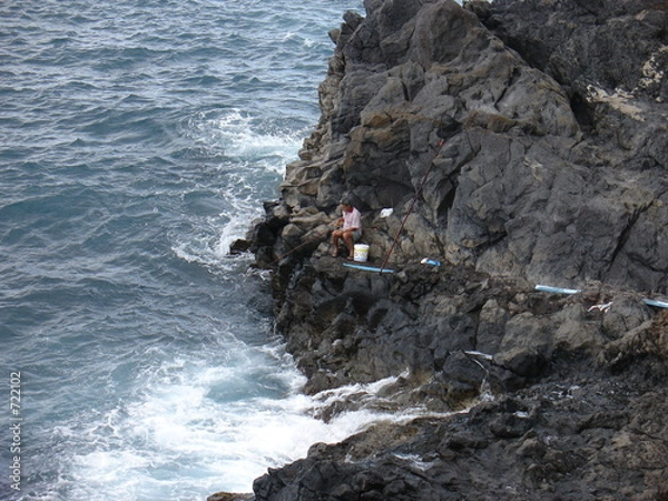 Obraz angler am meer