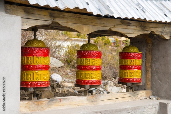Fototapeta Mukthinath Temple on a Annapurna Circuit trek in Himalayan