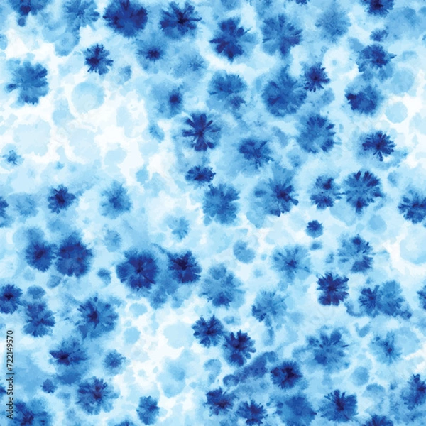 Fototapeta Seamless background with tai dye