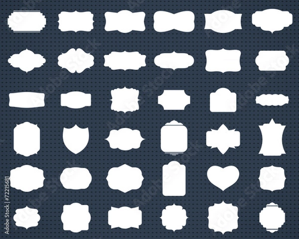 Fototapeta frames and labels