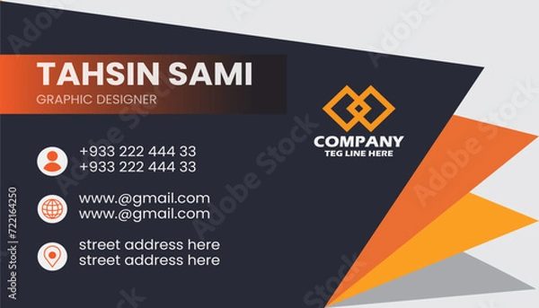 Obraz business card , vector ,illustrator