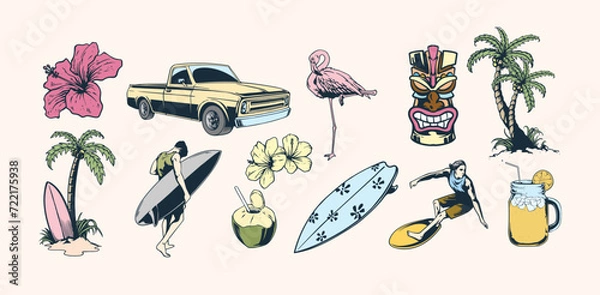 Obraz hawaiian element design