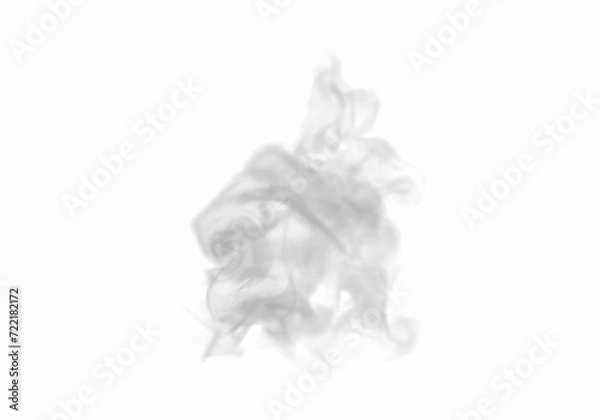Fototapeta render of isolated smoke texture on blackground