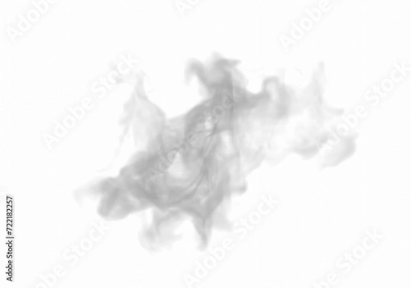 Fototapeta render of isolated smoke texture on blackground