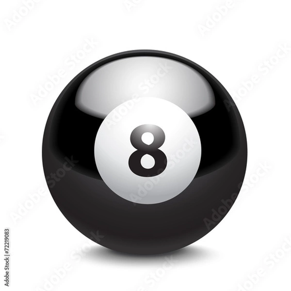 Obraz billiard ball
