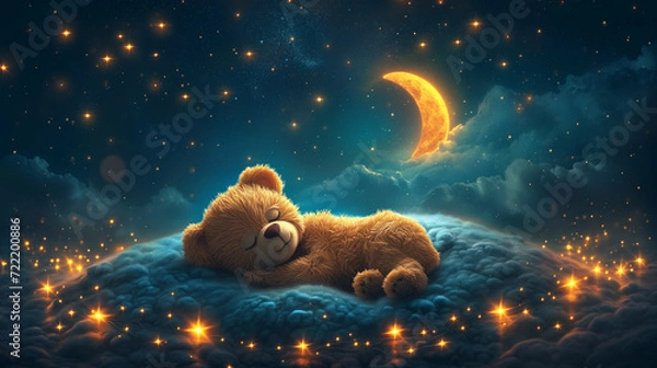 Obraz Sleeping Teddy Bear