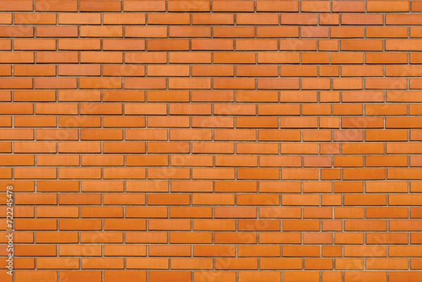 Obraz The wall is made of old red brick.