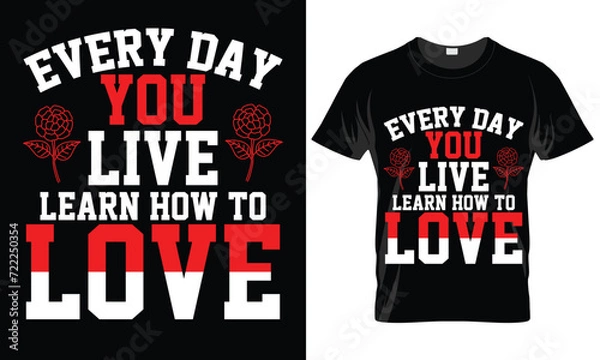 Obraz Valentine Day T-shirt Design