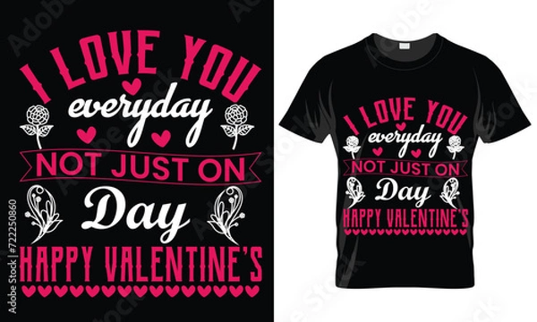 Obraz Valentine Day T-shirt Design