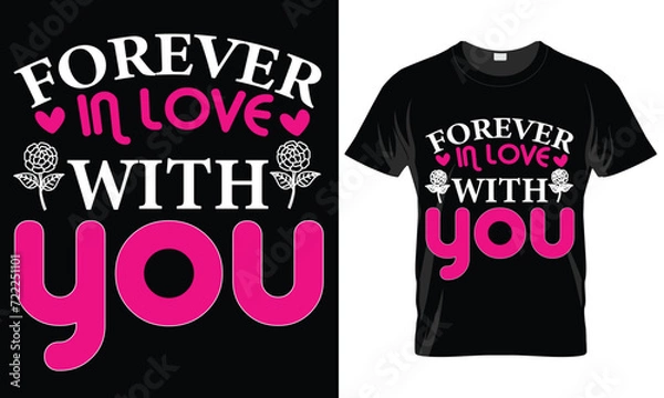 Obraz Valentine Day T-shirt Design