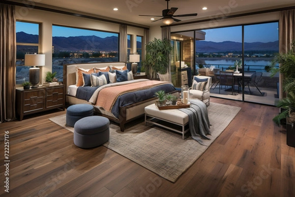 Fototapeta modern bed room. 