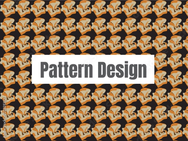 Obraz  pattern design with organic shape  vector floral background.