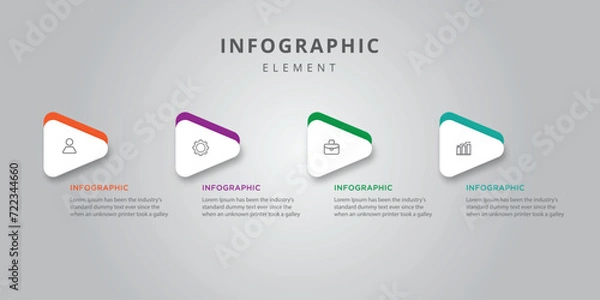 Obraz Vector business template infographic for presentation