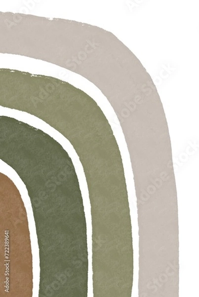 Obraz abstract figures Rainbow Wall Poster Wall Decor