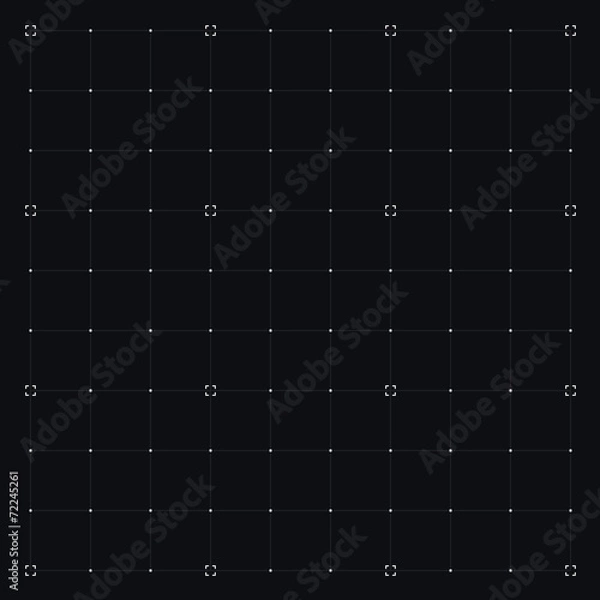 Fototapeta HUD interface with Grid. Vector