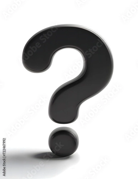 Fototapeta question mark 3d