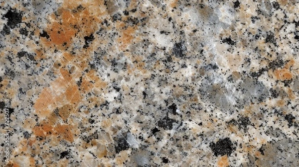 Fototapeta An intricately patterned slab of granite, nestled in the natural outdoor landscape, evokes a sense of strength and durability as a timeless building material