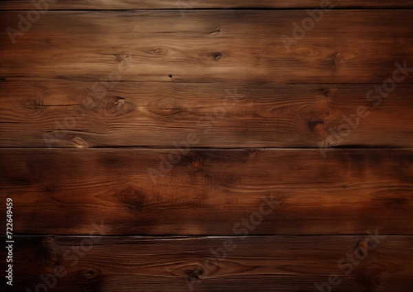 Fototapeta ステインが施された板の壁面。AI生成画像