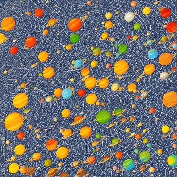 Fototapeta Solar System Background