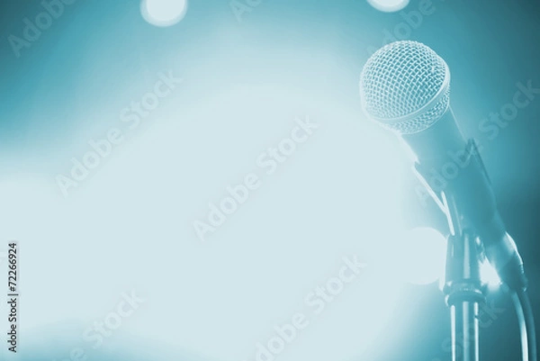 Obraz Mikrofon na scenie
