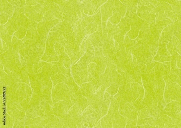 Obraz 抹茶色の和紙（雲竜紙）の背景