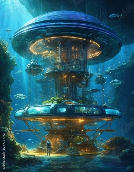 Obraz Underwater space