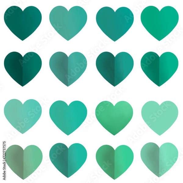 Obraz GREEN HEARTS