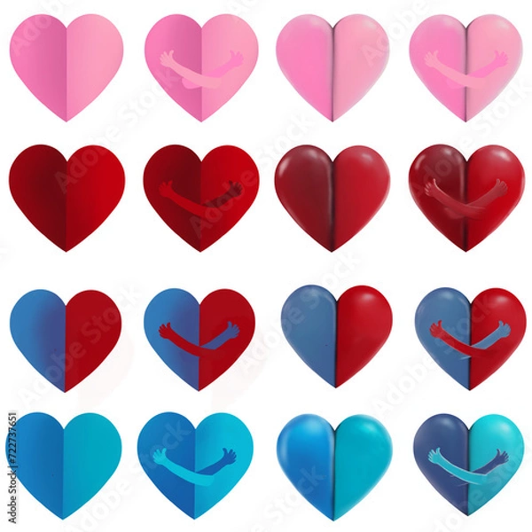 Obraz seamless pattern with hearts