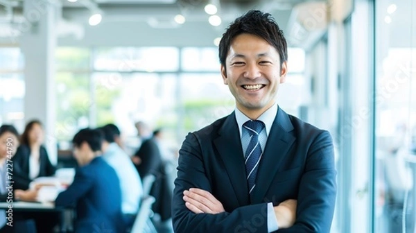 Obraz 頼りになる男性のビジネスマン01