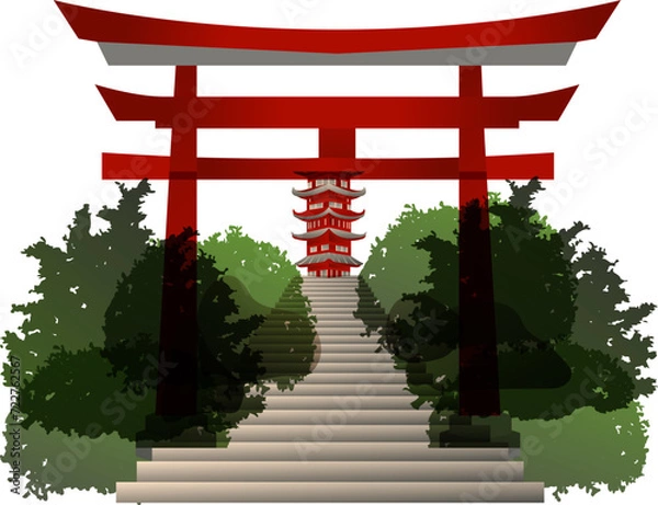 Fototapeta Japanese Landmark