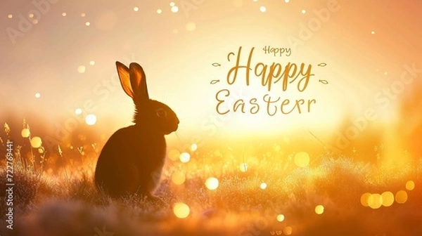 Fototapeta happy easter bunny