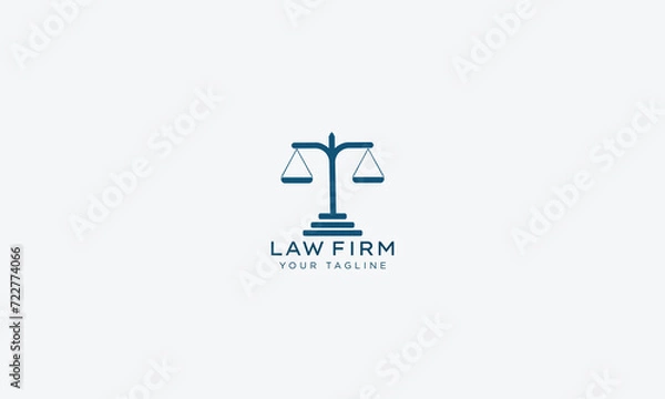 Obraz Attorney and lawyers logo design vector template