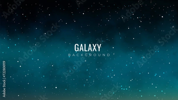 Fototapeta Realistic galaxy background with shining stars. Cosmos background with stardust effect. Abstract constellation background.