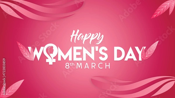 Obraz pink Woman's Day Background A Celebration of Strength and Grace