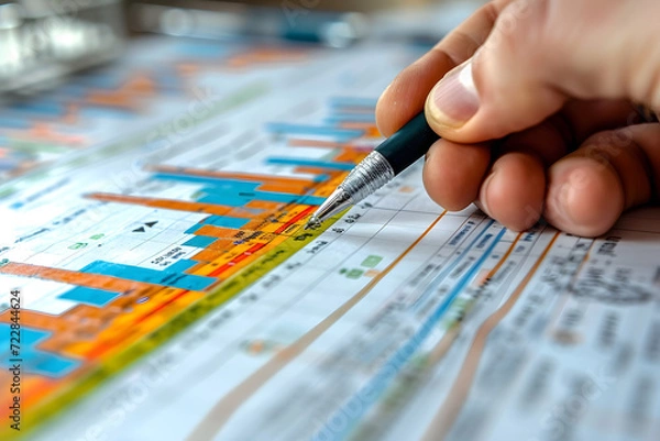 Obraz Project Management Gantt Chart