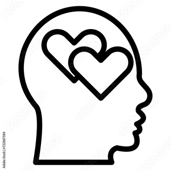 Fototapeta Narcissism Icon Style