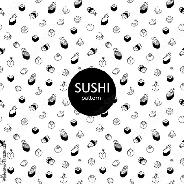 Obraz sushi_pattern