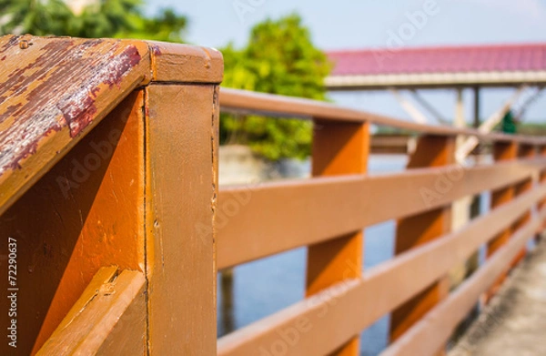 Obraz Wooden railing