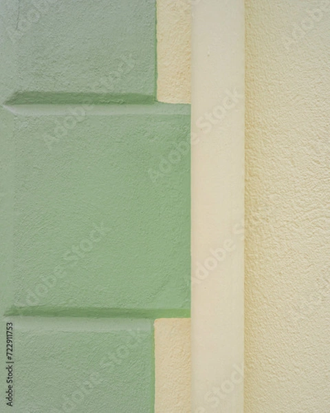 Obraz Pared con dos colores pastel