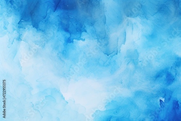 Fototapeta Abstract painting featuring blue and white clouds. Suitable for various artistic and design purposes