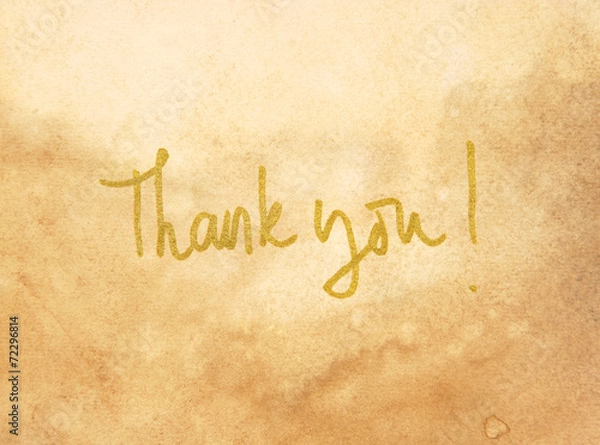 Obraz thank you message