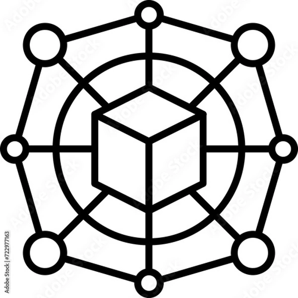 Obraz Supply Chain Icon