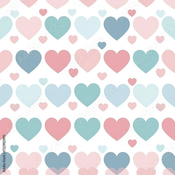 Fototapeta Seamless Pattern for  Love concept