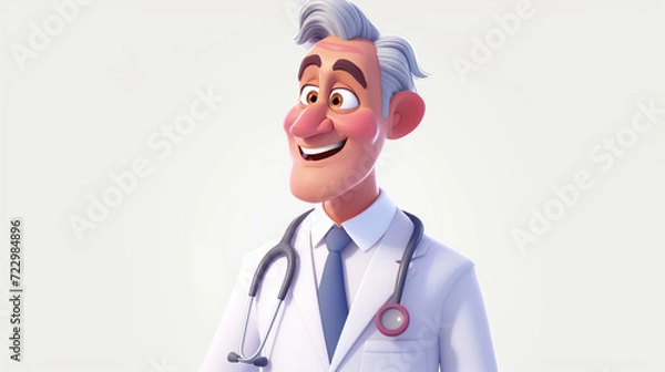 Obraz portrait of a doctor smiling face