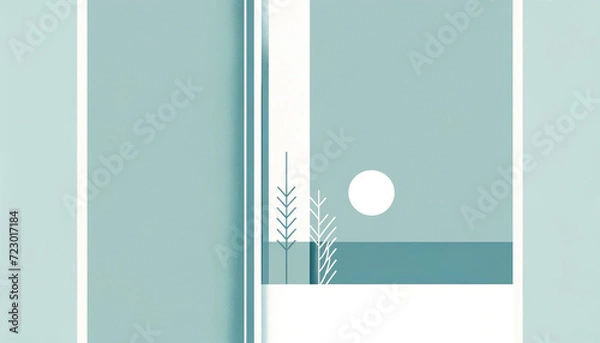 Fototapeta ブックカバーのデザイン、壁紙　（AI生成イラスト）