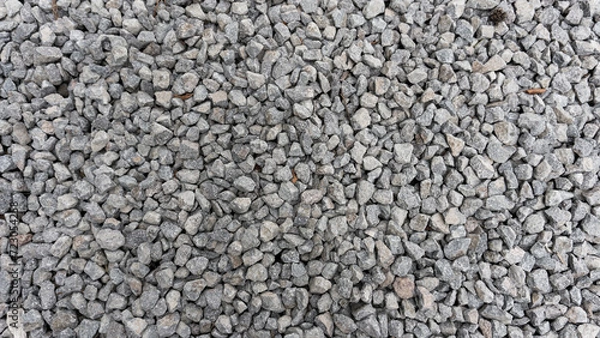 Obraz 敷き詰められた石の砂利のテクスチャ素材
