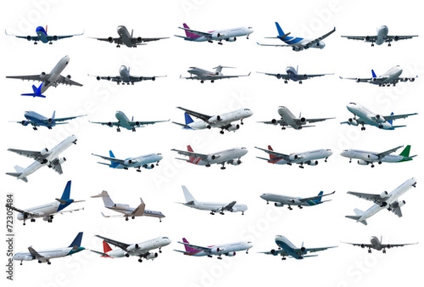 Obraz Real jet planes set