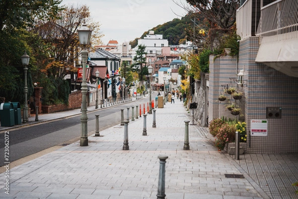 Fototapeta 広い歩道